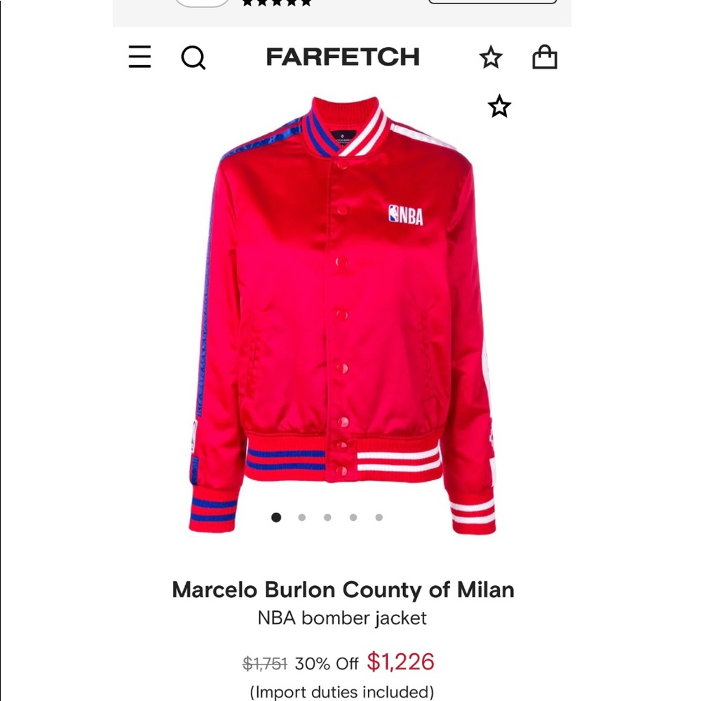 MARCELO BURLON Bomber